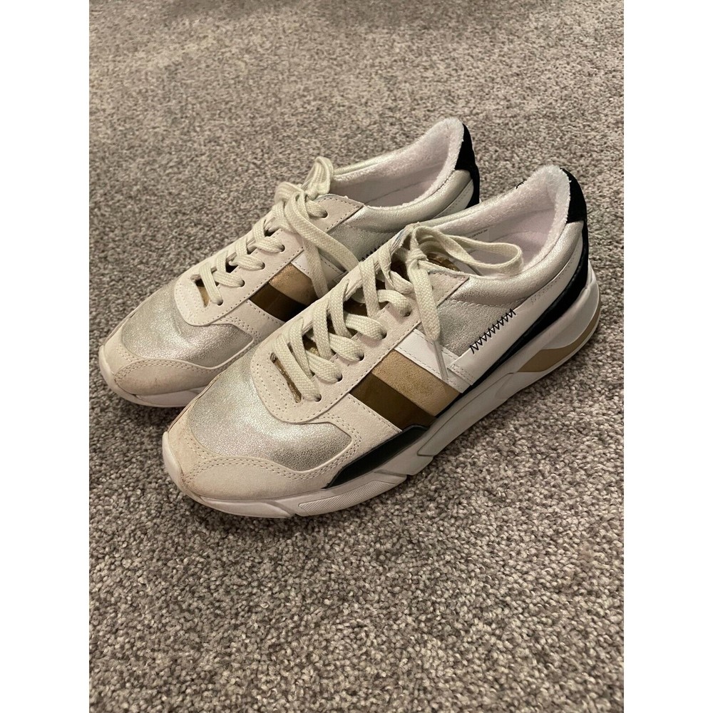 Gola White and Tan Sneakers